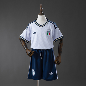 Kit Italia Away 2026 Bambino Bianco e Blu Navy | Kit da Calcio