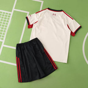 Kit Liverpool Away 25/26 Bambino Bianco | Kit da Calcio