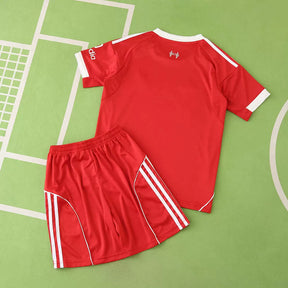 Kit Liverpool Home 25/26 Bambino Rosso | Kit da Calcio