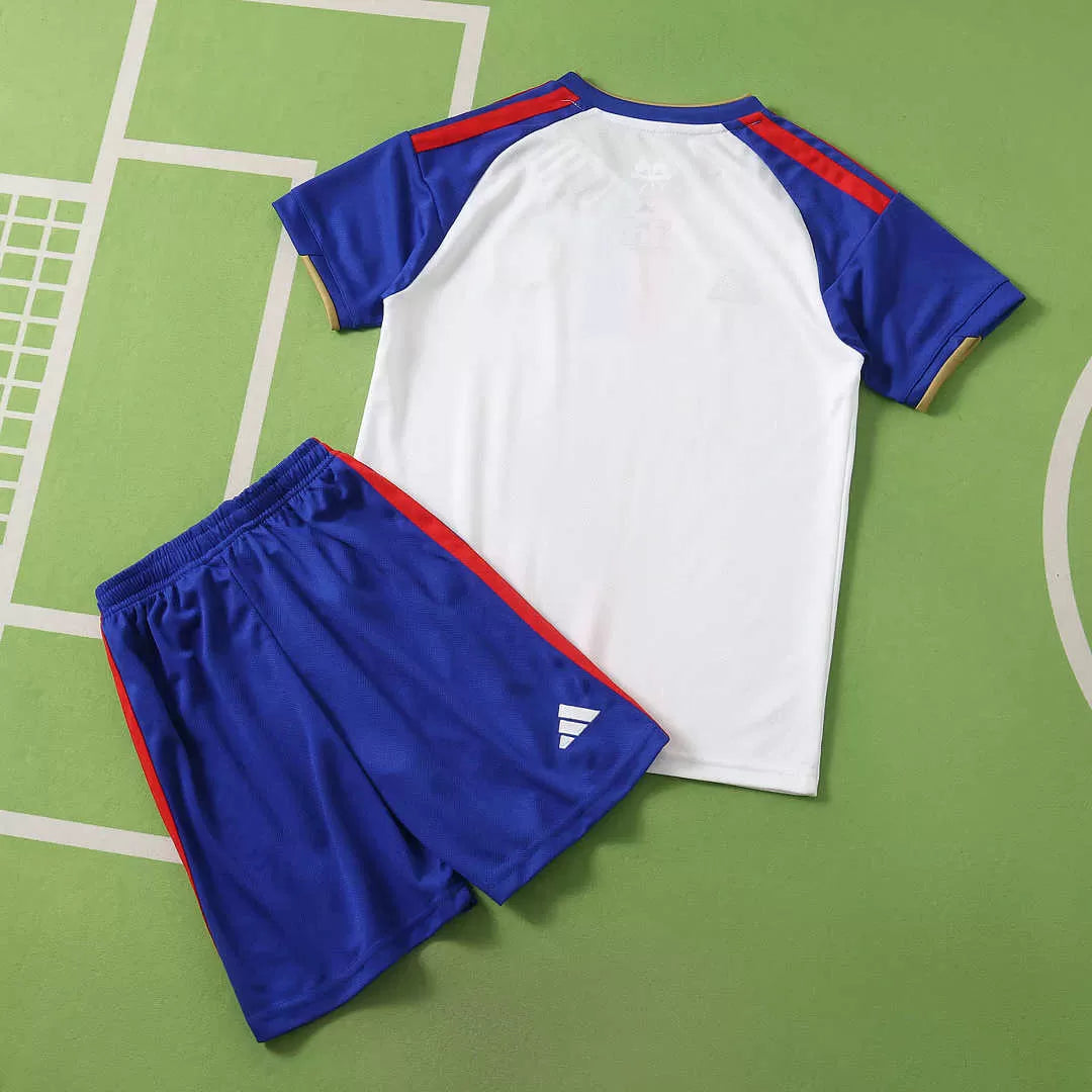 Kit Lyon Home 26/27 Bambino Bianco e Blu | Kit da Calcio