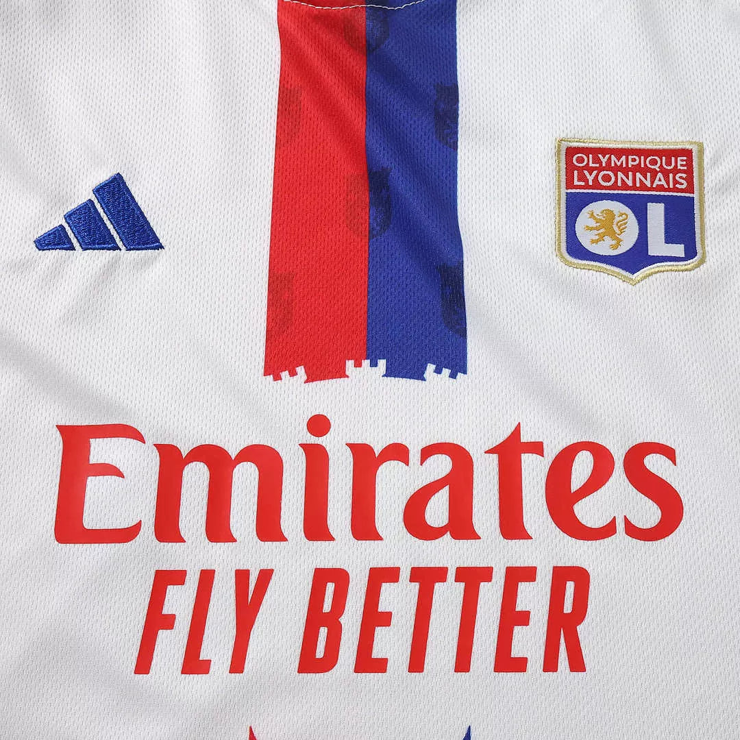 Kit Lyon Home 26/27 Bambino Bianco e Blu | Kit da Calcio