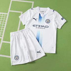 Kit Manchester City Away 26/27 Blu Bambino Bianco | Kit da Calcio