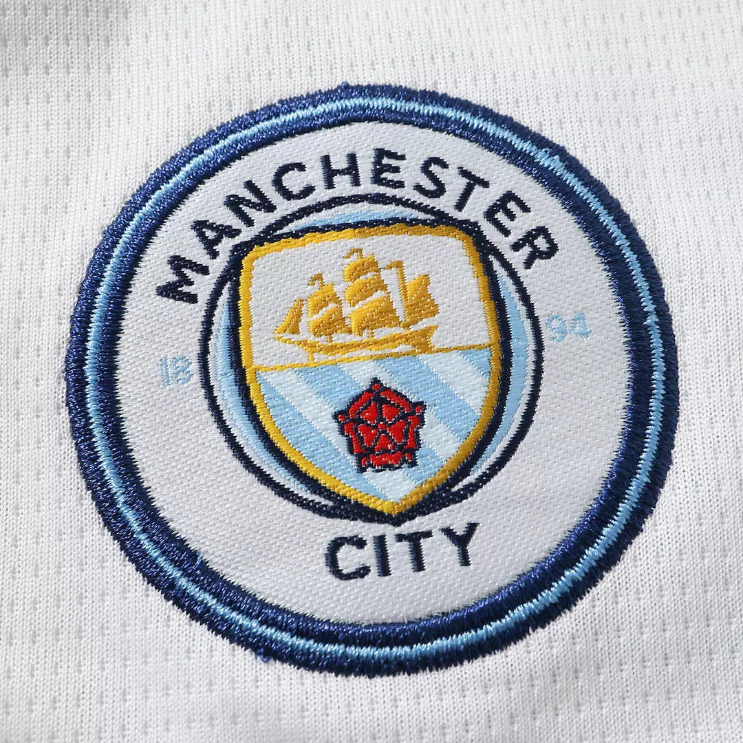 Kit Manchester City Away 26/27 Blu Bambino Bianco | Kit da Calcio