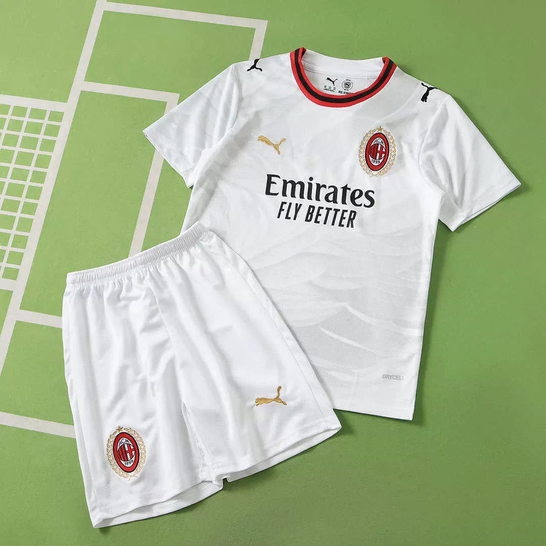 Kit Milan Away 26/27 Bambino Bianco | Kit da Calcio