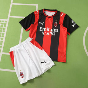 Kit Milan Home 26/27 Bambino Rosso e Nero | Kit da Calcio