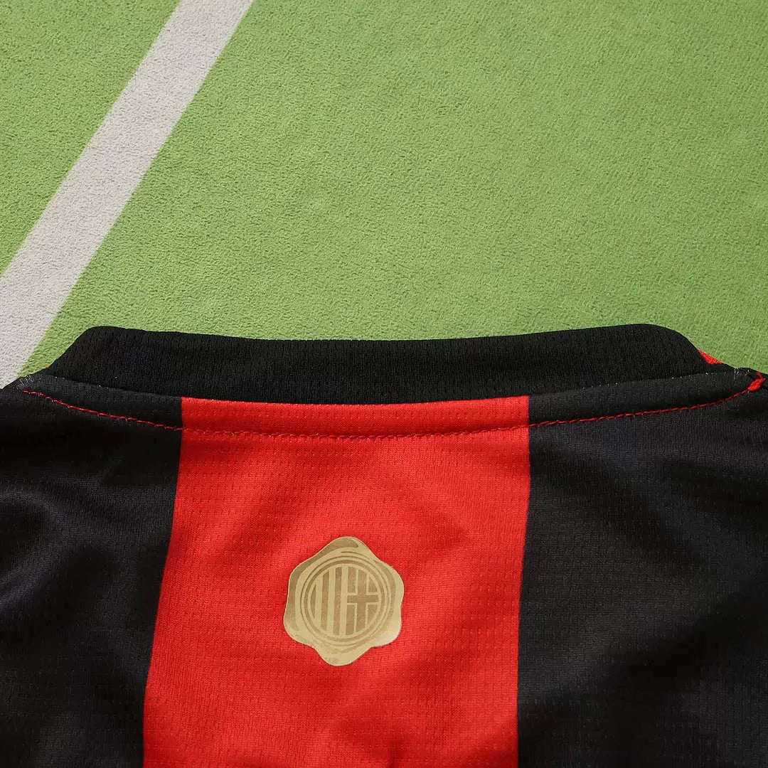 Kit Milan Home 26/27 Bambino Rosso e Nero | Kit da Calcio
