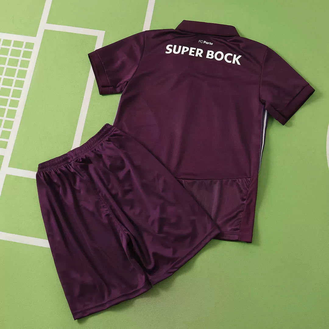 Kit Porto Away 26/27 Bambino Bordeaux | Kit da Calcio
