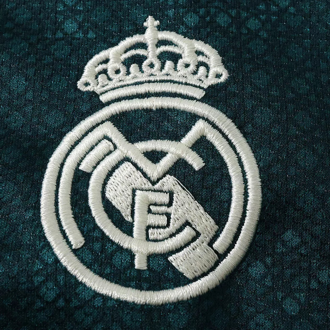 Kit Real Madrid Away 26/27 Bambino Verde Scuro | Kit da Calcio