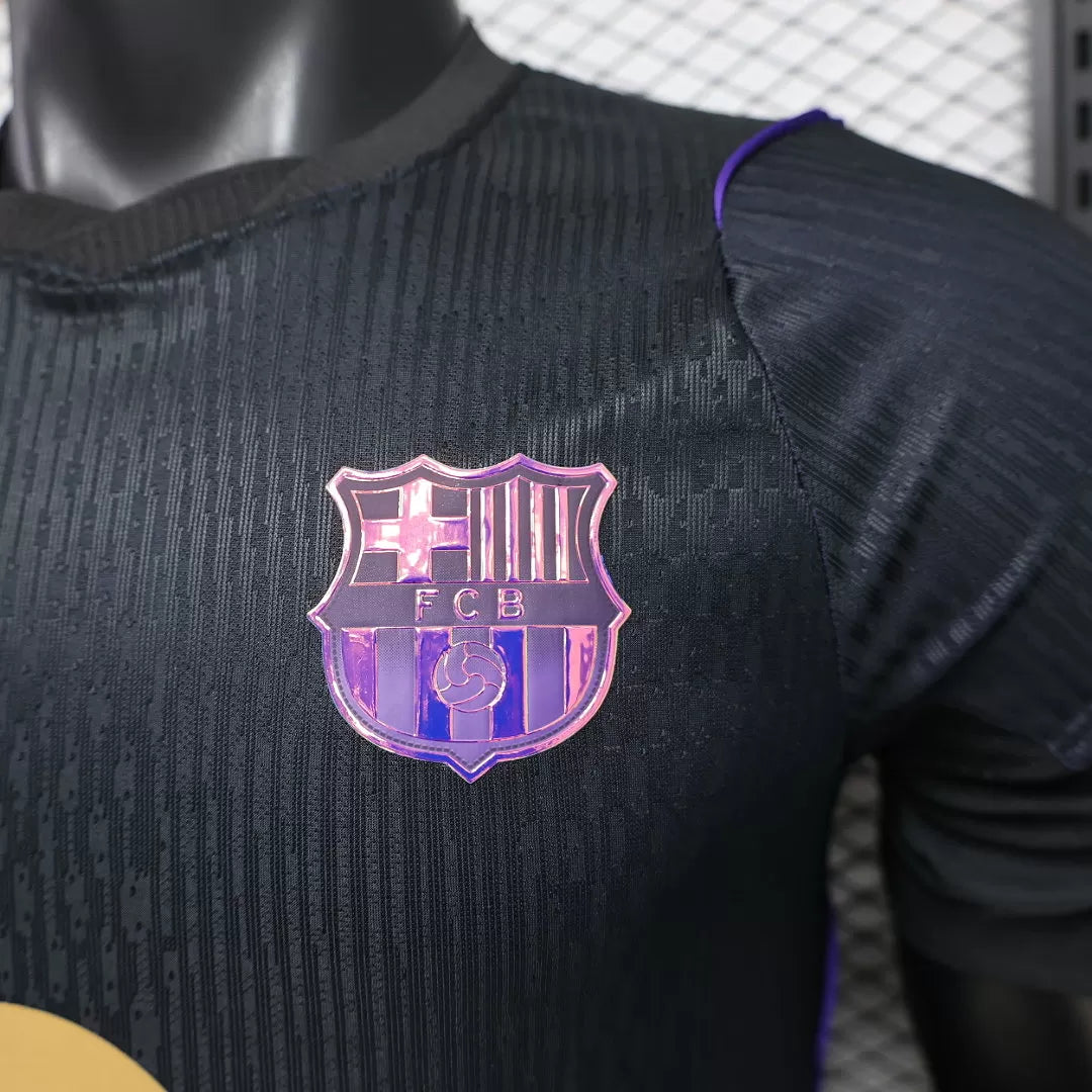 Maglia Barcelona Away 26/27 Player Uomo Nero/Viola Sfumato | Maglia da Calcio