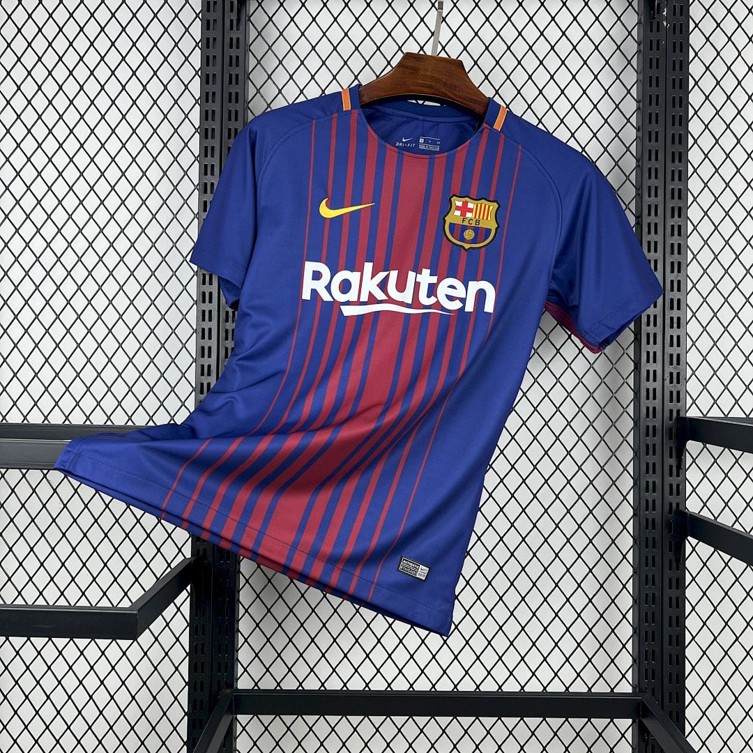 Maglia Barcelona Home 17/18 Retro Uomo Blu e Granata | Maglia da Calcio