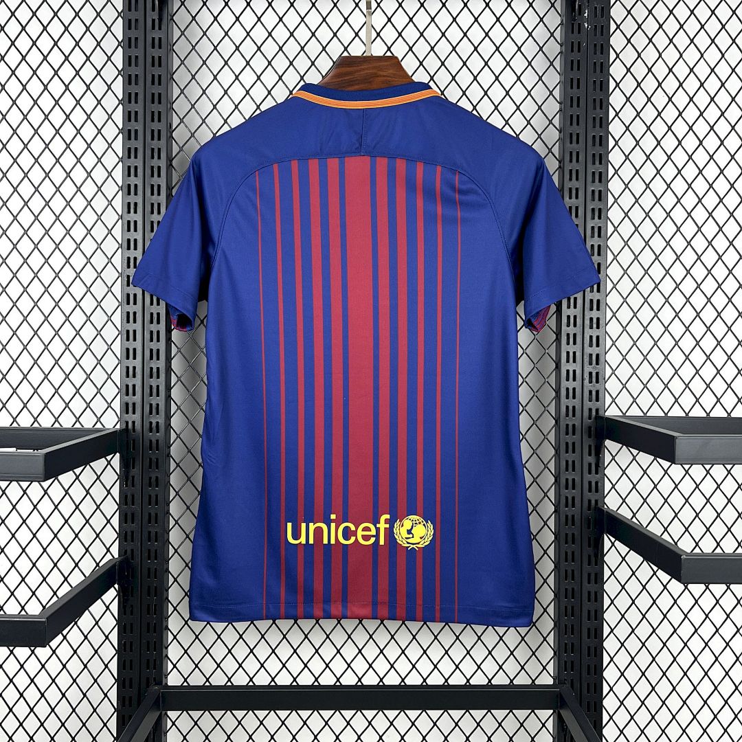 Maglia Barcelona Home 17/18 Retro Uomo Blu e Granata | Maglia da Calcio