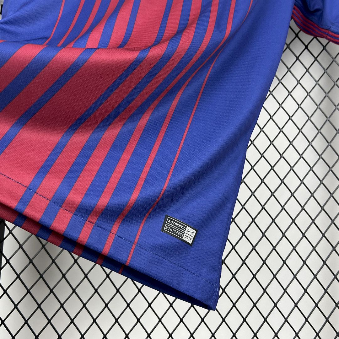 Maglia Barcelona Home 17/18 Retro Uomo Blu e Granata | Maglia da Calcio