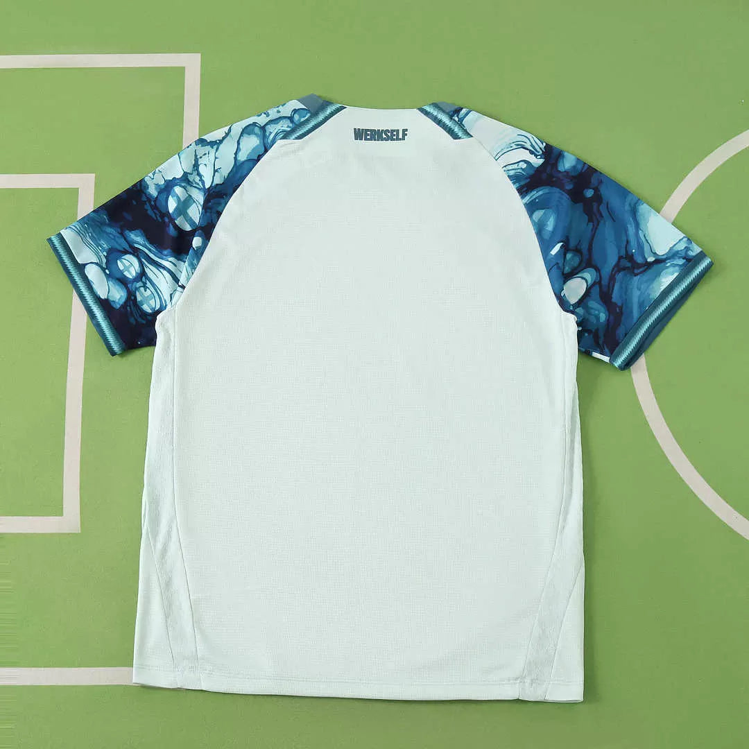 Maglia Bayer Leverkusen Away 26/27 Uomo Bianco e Blu | Maglia da Calcio