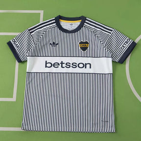 Maglia Boca Juniors Away 26/27 Uomo Bianco e Nero a righe verticali | Maglia da Calcio