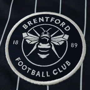 Maglia Brentford Away 26/27 Uomo Nero con righe bianche | Maglia da Calcio