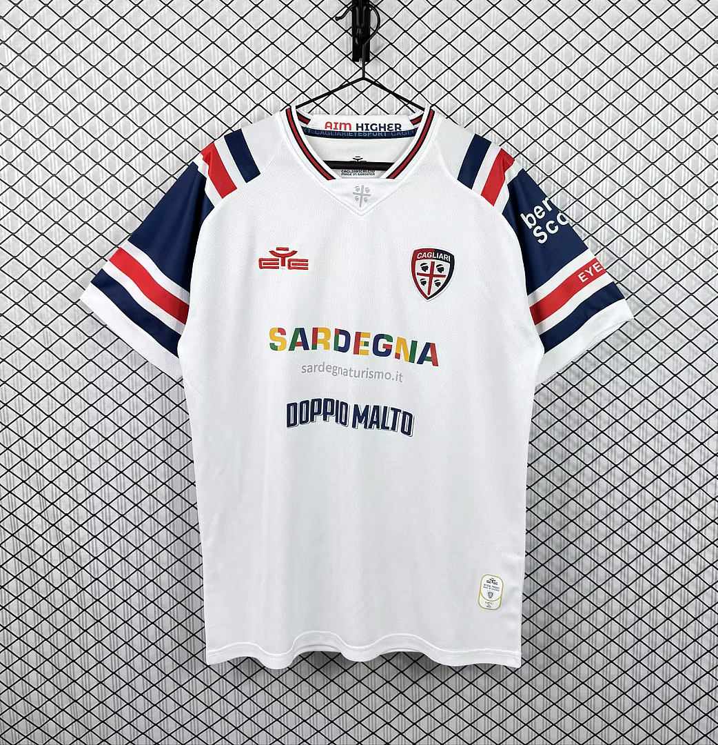 Maglia Cagliari Home 26/27 Uomo Bianco | Maglia da Calcio