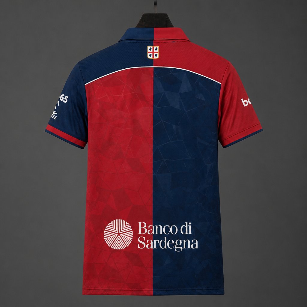 Maglia Cagliari Home 26/27 Uomo Rosso e Blu Navy | Maglia da Calcio