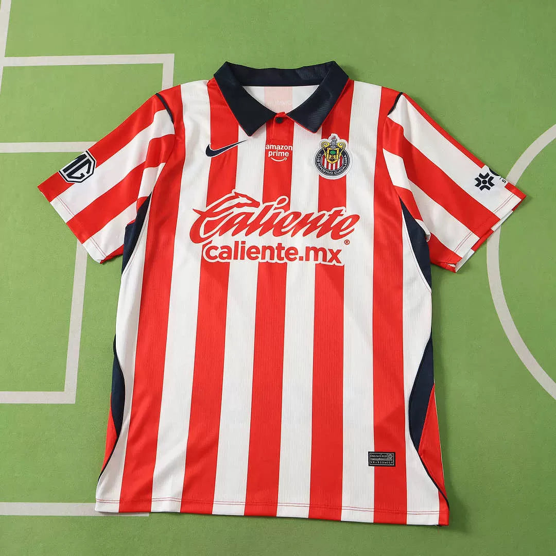 Maglia CD Guadalajara Home 26/27 Uomo Rosso e Bianco | Maglia da Calcio