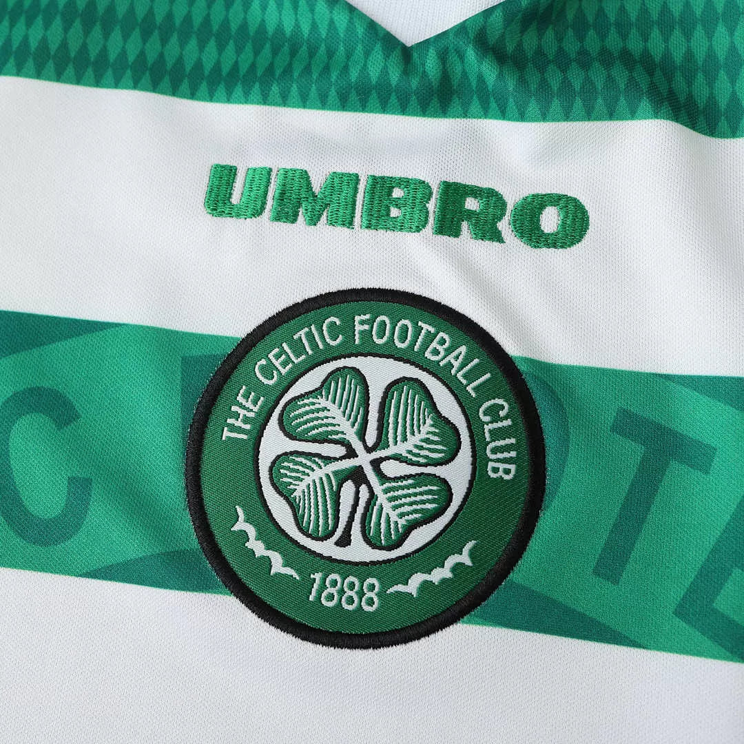 Maglia Celtic Home 97/99 Retro Uomo Verde e Bianco | Maglia da Calcio
