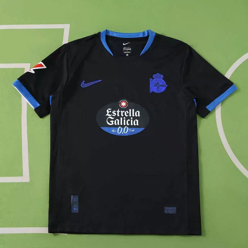 Maglia Deportivo La Coruña Away 26/27 Uomo Nero | Maglia da Calcio
