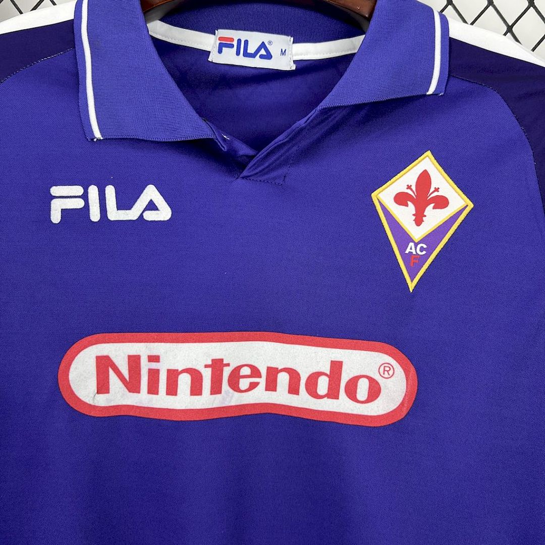 Maglia Fiorentina Home 98/99 Retro Manica Lunga Uomo Viola | Maglia da Calcio
