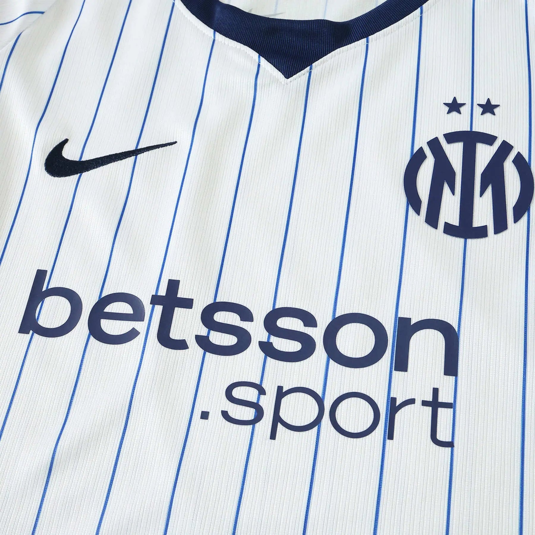 Maglia Inter Milan Away 26/27 Donna Bianco con righe blu navy | Maglia da Calcio