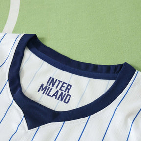 Maglia Inter Milan Away 26/27 Donna Bianco con righe blu navy | Maglia da Calcio