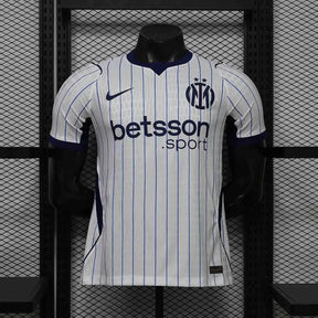 Maglia Inter Milan Away 26/27 Player Uomo Bianco con righe blu navy | Maglia da Calcio