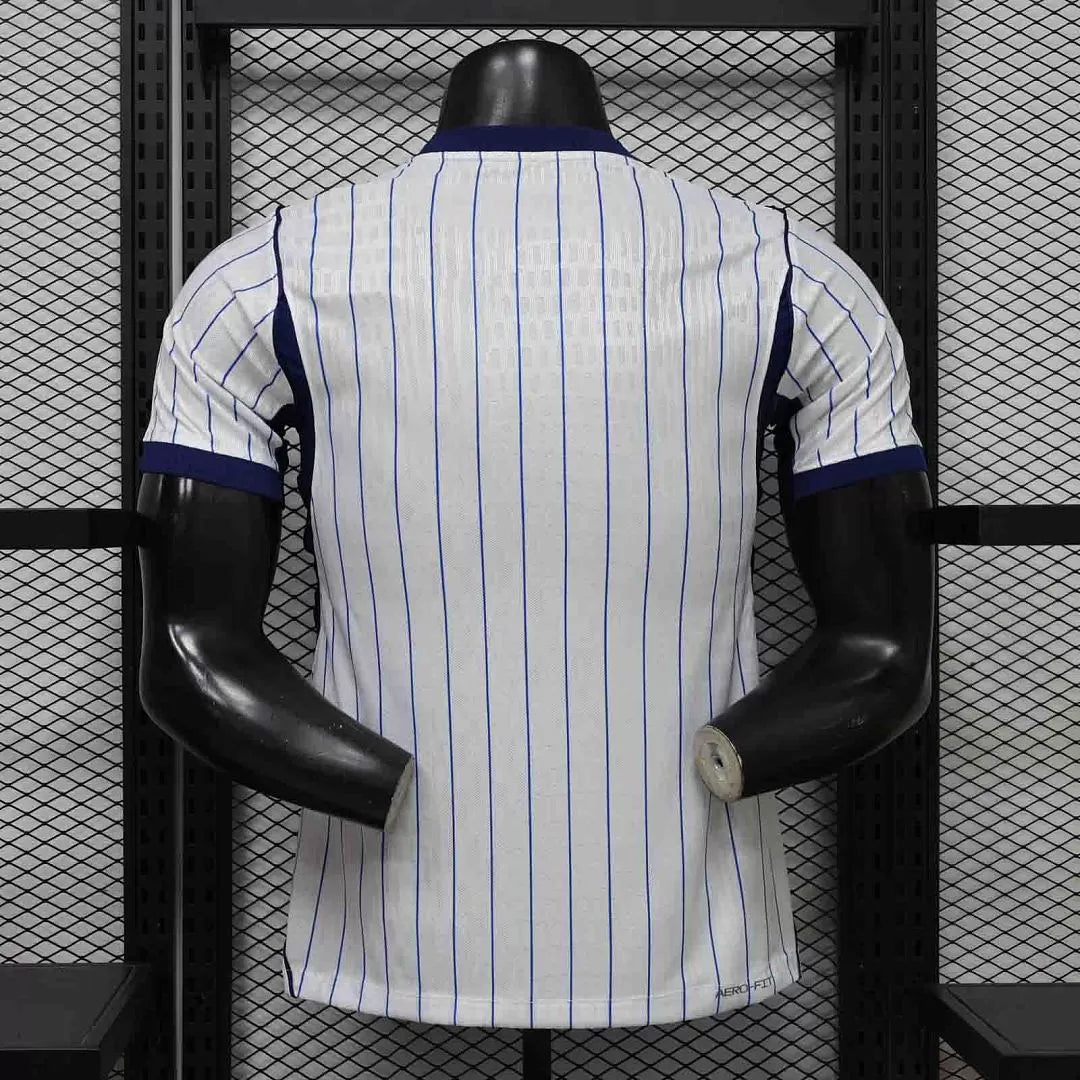 Maglia Inter Milan Away 26/27 Player Uomo Bianco con righe blu navy | Maglia da Calcio