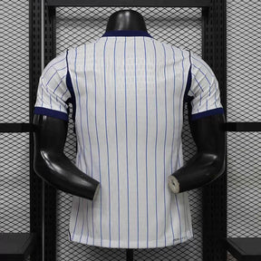 Maglia Inter Milan Away 26/27 Player Uomo Bianco con righe blu navy | Maglia da Calcio