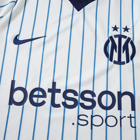 Maglia Inter Milan Away 26/27 Uomo Bianco con righe blu navy | Maglia da Calcio