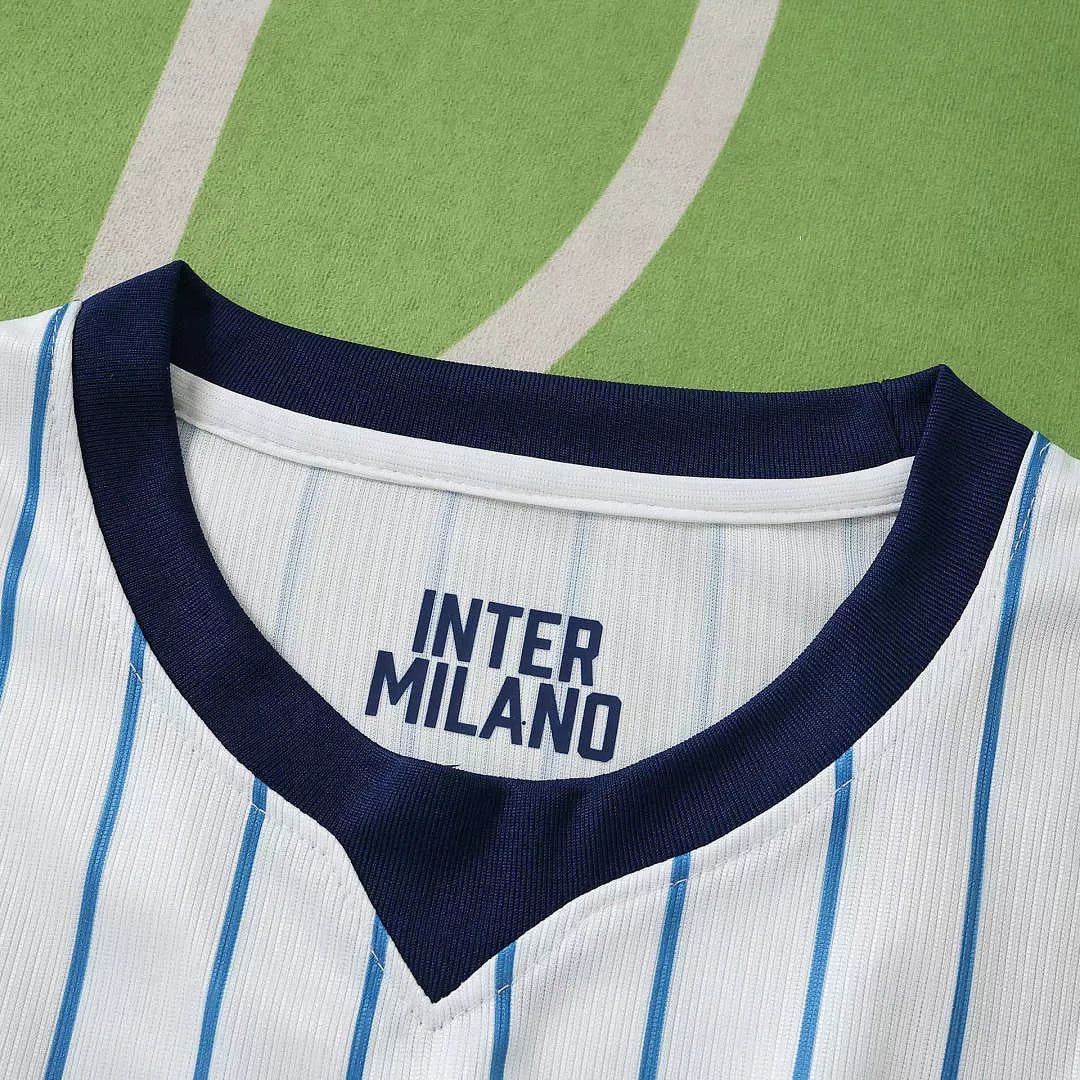 Maglia Inter Milan Away 26/27 Uomo Bianco con righe blu navy | Maglia da Calcio