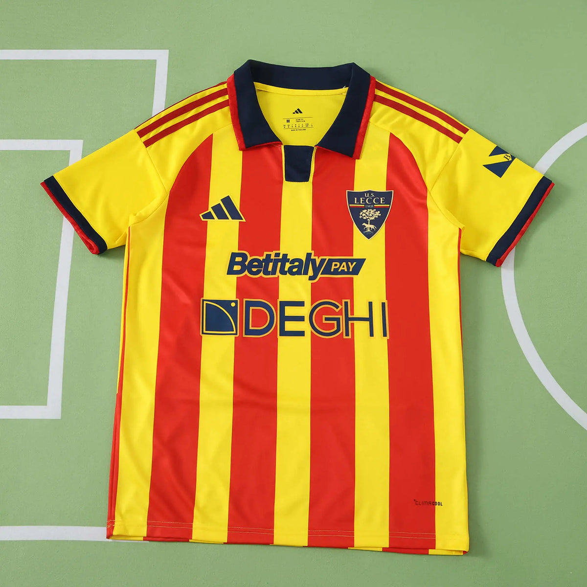 Maglia Lecce Home 26/27 Uomo Giallo e Rosso | Maglia da Calcio