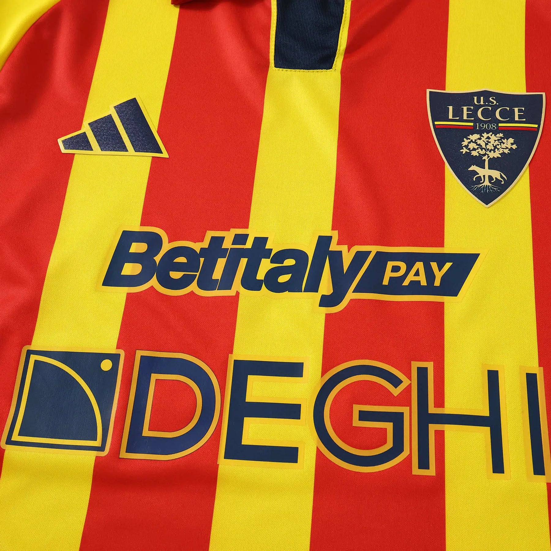 Maglia Lecce Home 26/27 Uomo Giallo e Rosso | Maglia da Calcio
