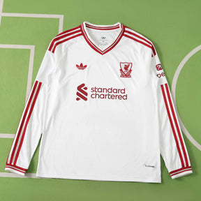 Maglia Liverpool Away 26/27 Manica Lunga Uomo Bianco | Maglia da Calcio