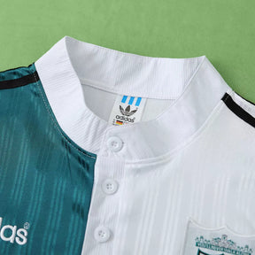 Maglia Liverpool Away 95/96 Retro Uomo Bianco e Verde Acqua | Maglia da Calcio