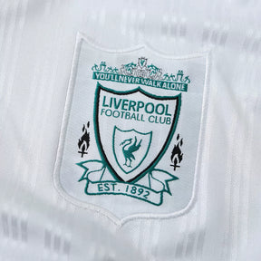 Maglia Liverpool Away 95/96 Retro Uomo Bianco e Verde Acqua | Maglia da Calcio