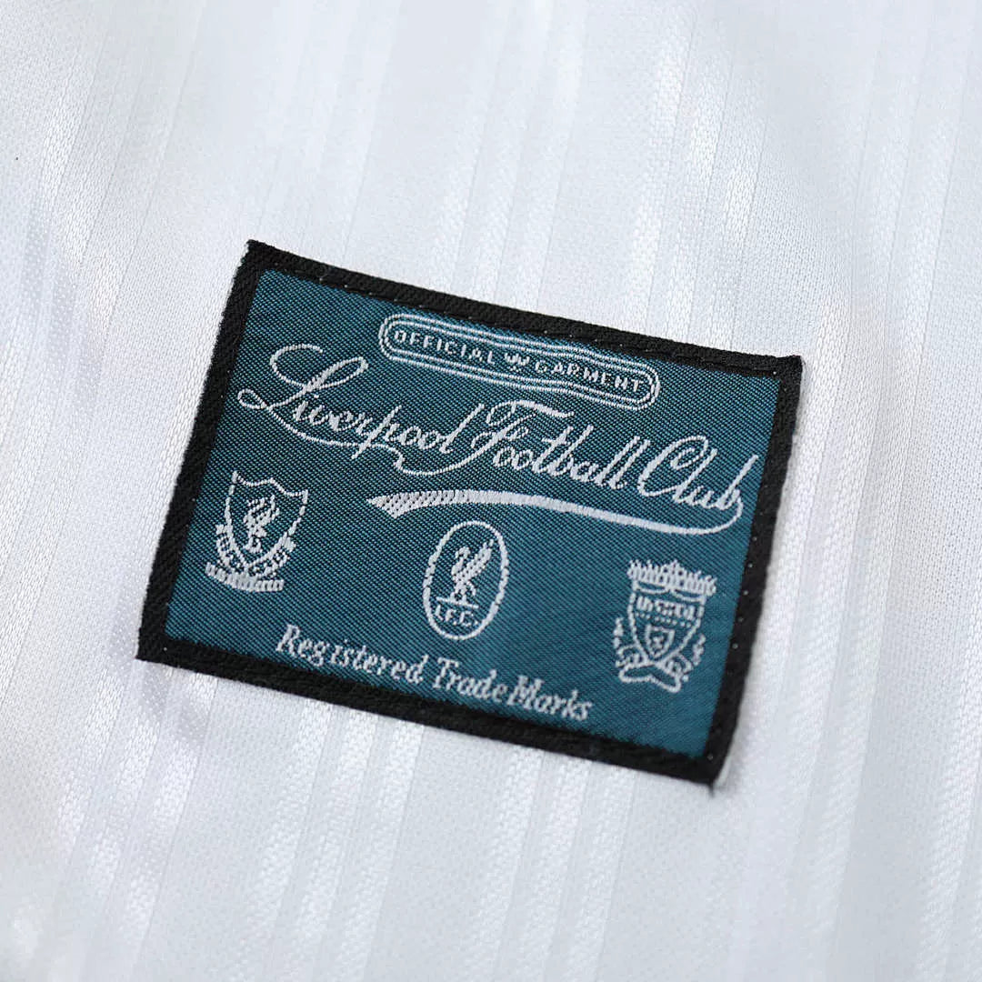 Maglia Liverpool Away 95/96 Retro Uomo Bianco e Verde Acqua | Maglia da Calcio