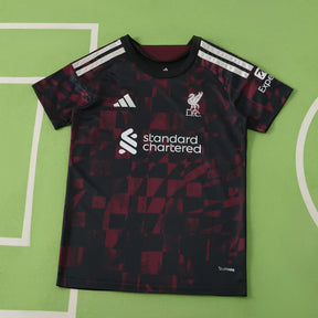 Maglia Liverpool Third 26/27 Donna Nero e Bordeaux | Maglia da Calcio