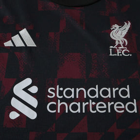Maglia Liverpool Third 26/27 Donna Nero e Bordeaux | Maglia da Calcio