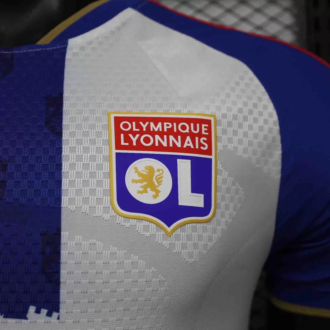 Maglia Lyon Home 26/27 Player Uomo Bianco e Blu | Maglia da Calcio