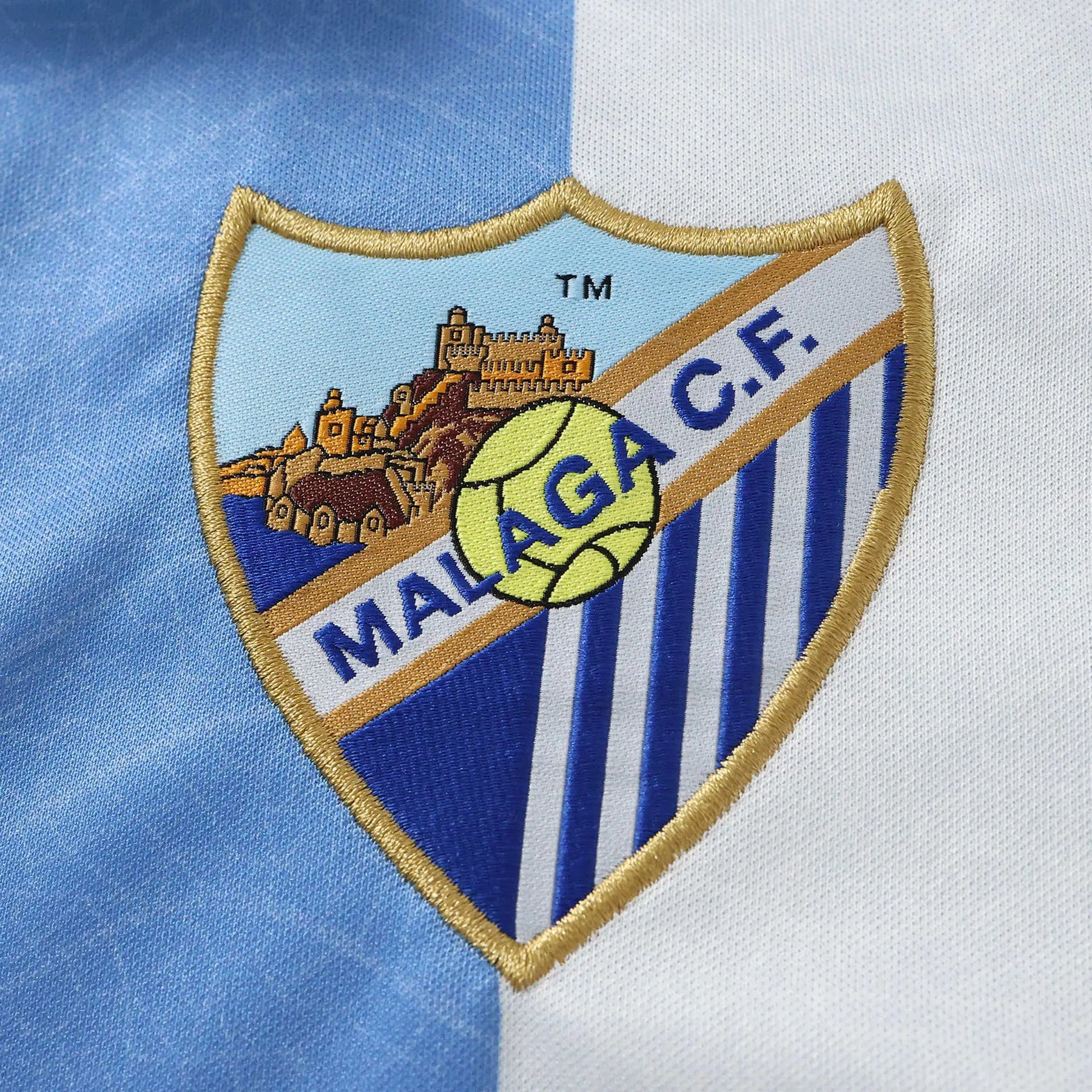 Maglia Málaga Street Style 26/27 Uomo Azzurro e Bianco a righe verticali | Maglia da Calcio