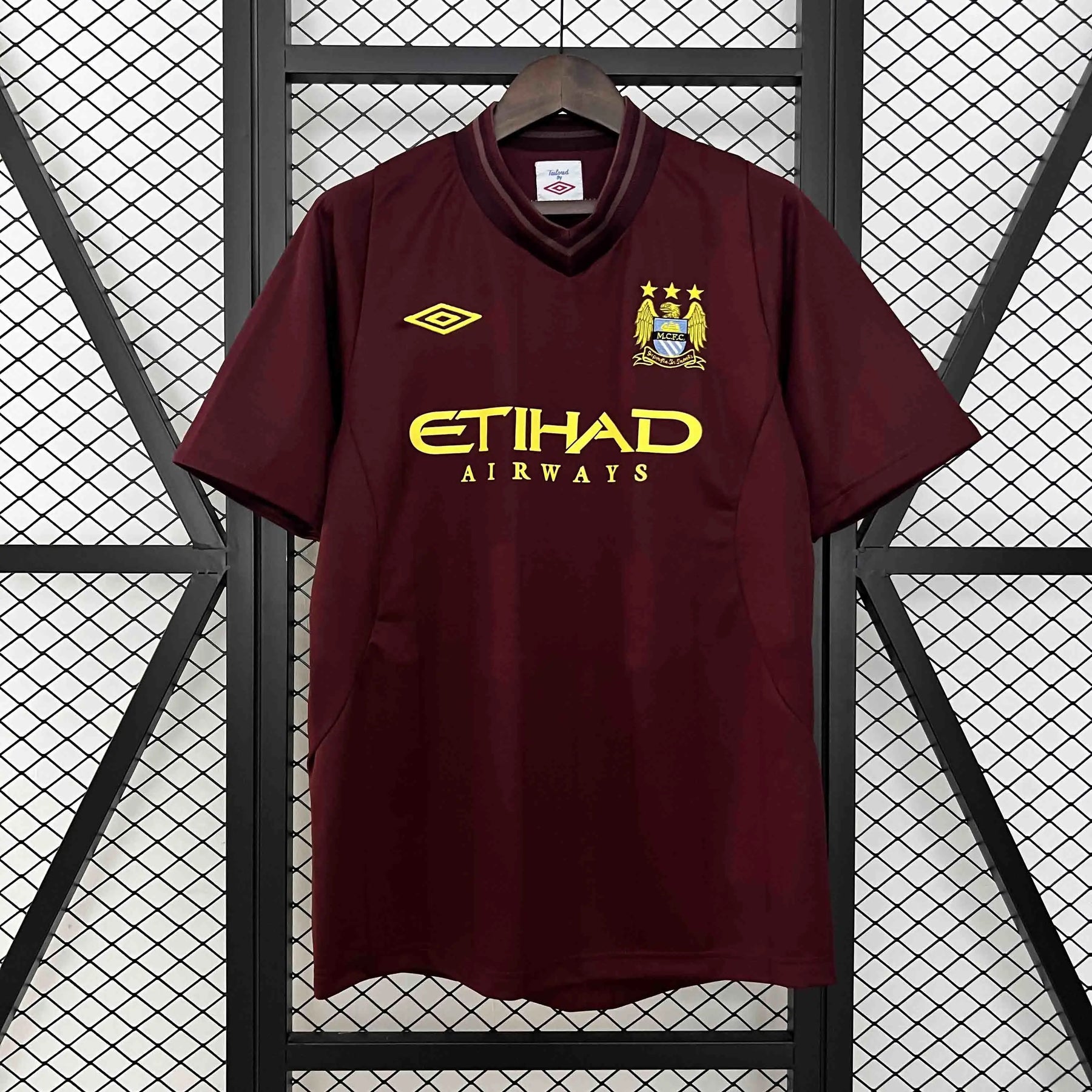 Maglia Manchester City Away 12/13 Retro Uomo Bordeaux | Maglia da Calcio