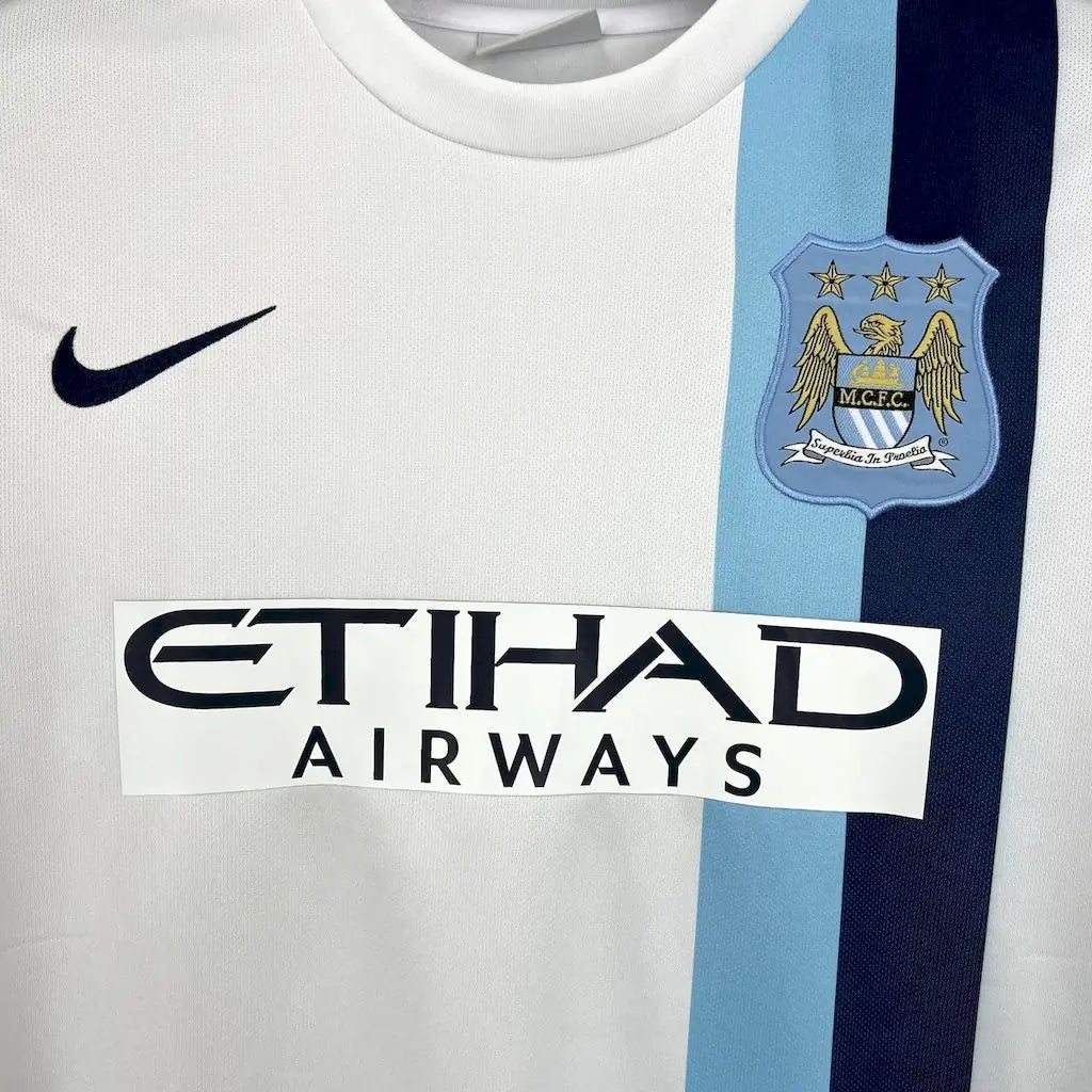Maglia Manchester City Away 13/14 Retro Uomo Bianco | Maglia da Calcio