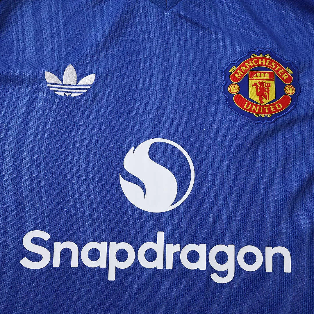Maglia Manchester United Away 26/27 Manica Lunga Uomo Blu | Maglia da Calcio