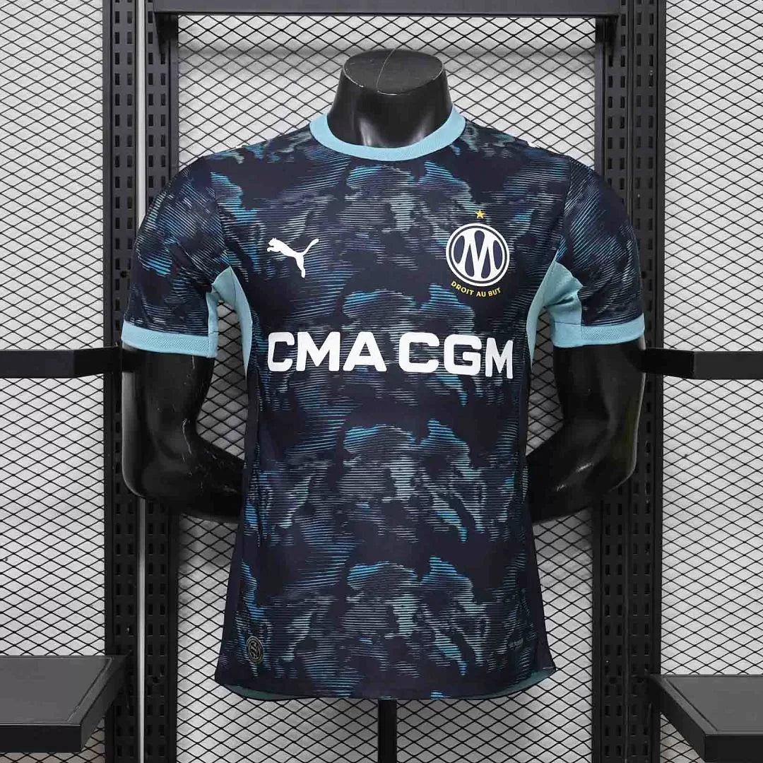 Maglia Marseille Away 26/27 Player Uomo Blu Navy | Maglia da Calcio