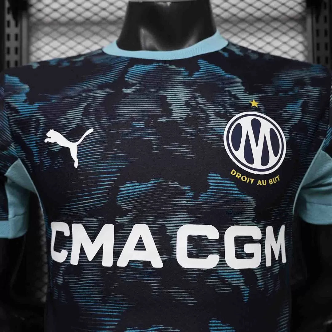 Maglia Marseille Away 26/27 Player Uomo Blu Navy | Maglia da Calcio