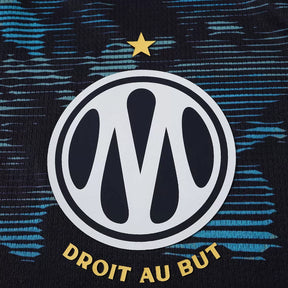 Maglia Marseille Away 26/27 Uomo Nero con dettagli Azzurro | Maglia da Calcio
