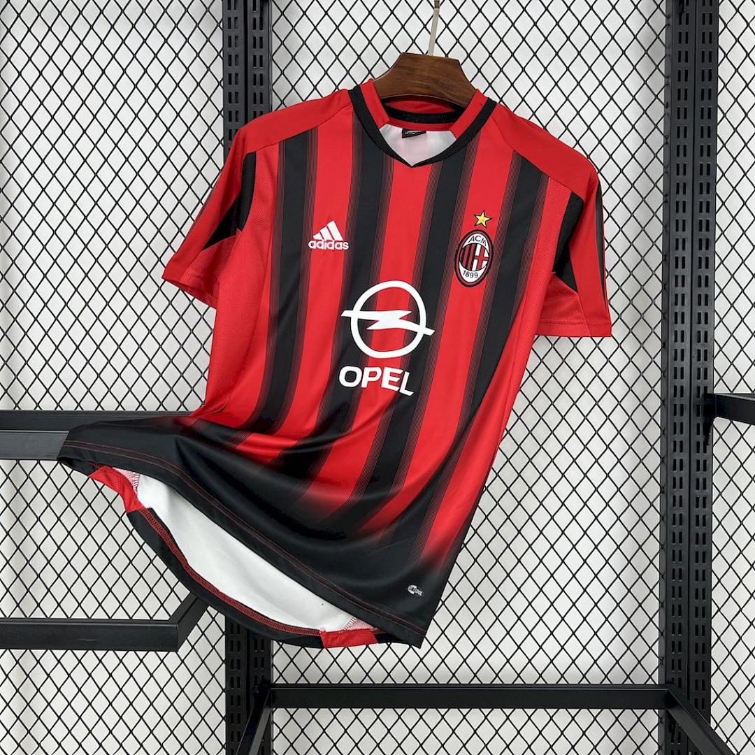 Maglia Milan Home 04/05 Retro Uomo Rosso e Nero | Maglia da Calcio