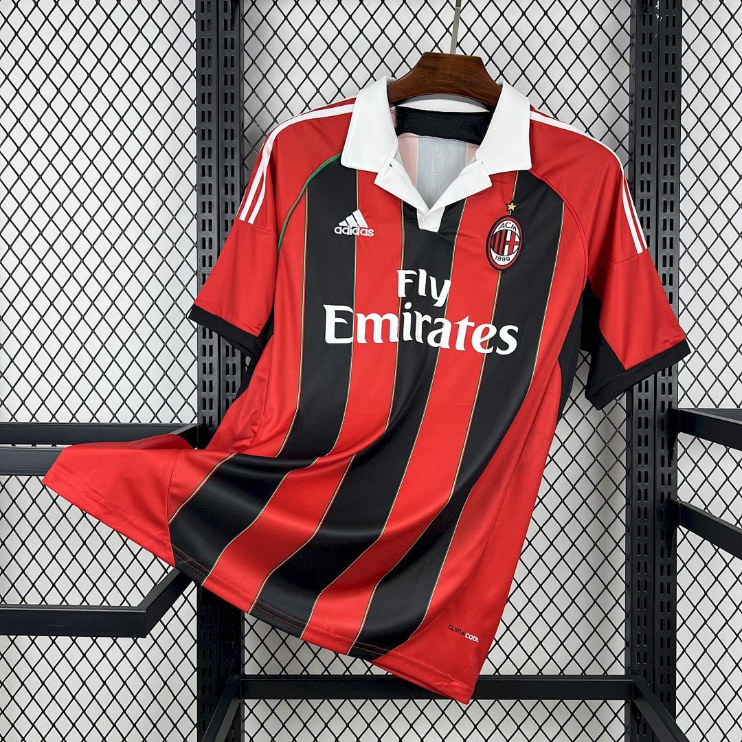 Maglia Milan Home 12/13 Retro Uomo Rosso e Nero | Maglia da Calcio